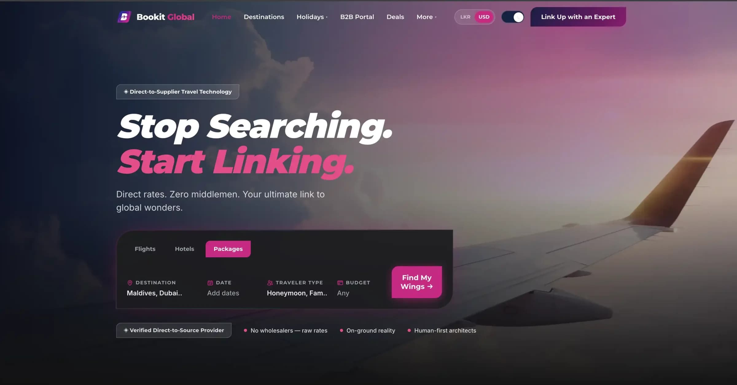 Bookit Global website by Zaptra