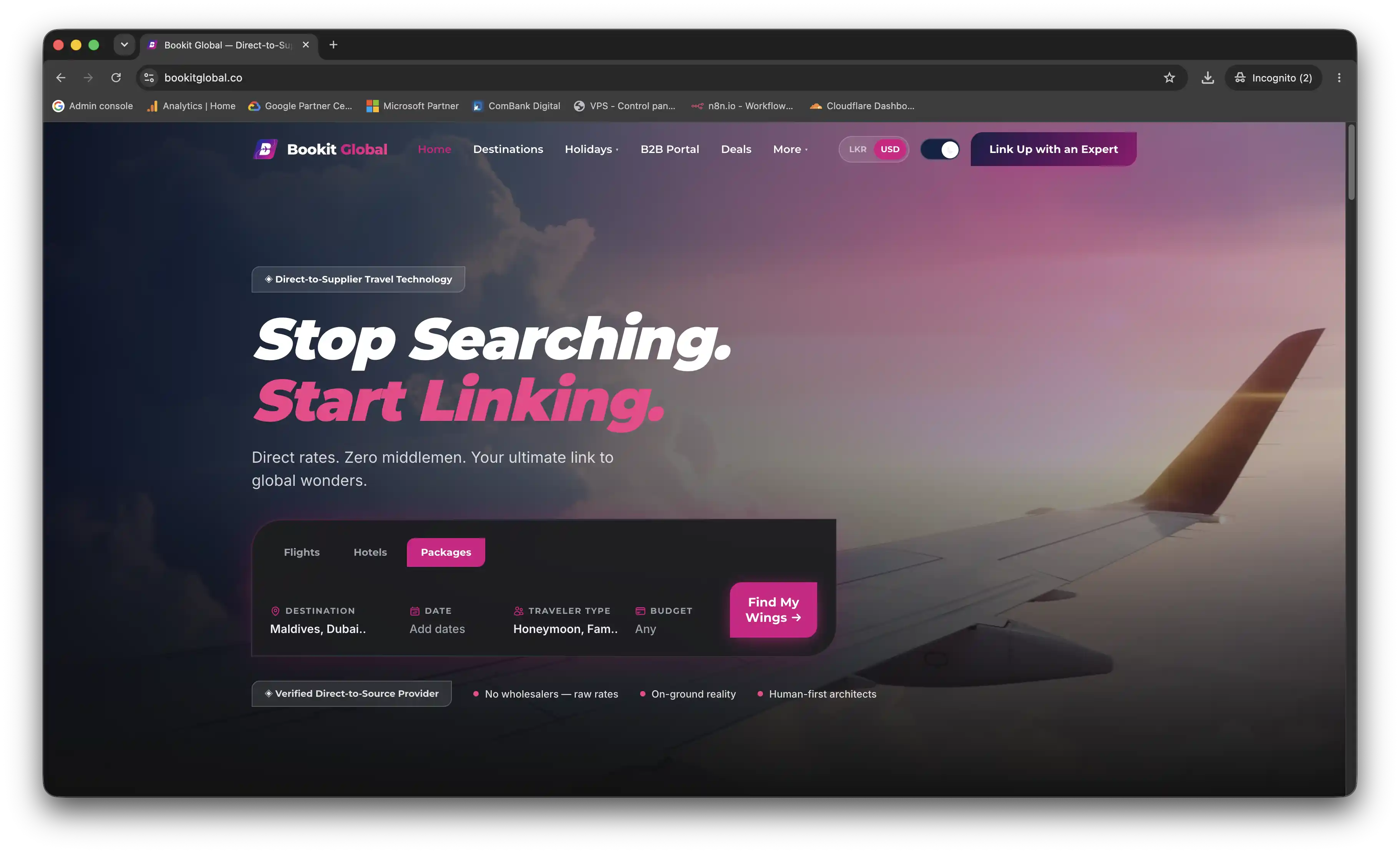 Bookit Global — website by Zaptra